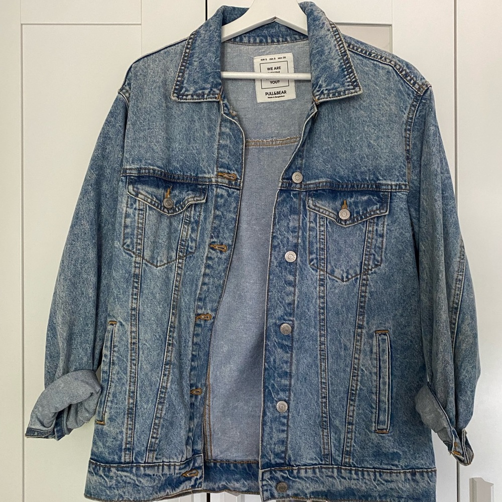 Light wash denim jacket